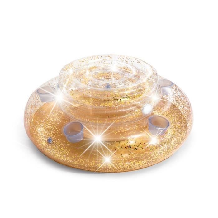INTEX - Glacière gonflable Glitter - 56810NP - Or pailleté