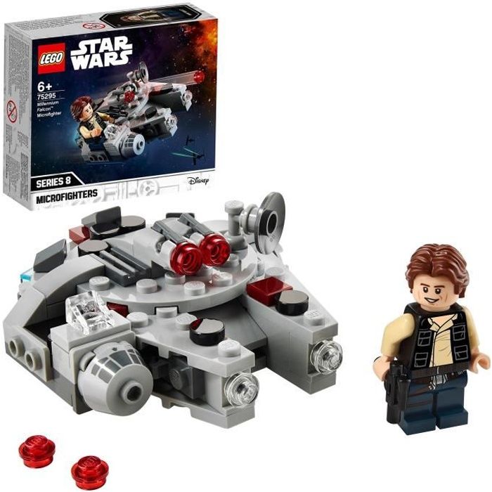 LEGO® Star Wars™75295 Microfighter Faucon Millenium Jeu de construction avec figurine Han Solo pour garçon et fille de 6 ans