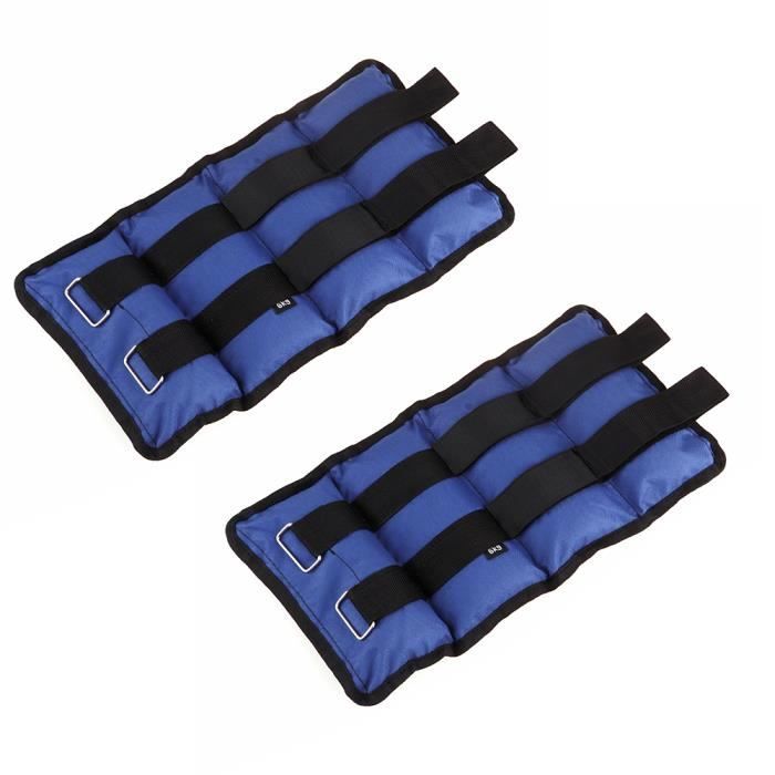 6Kg (2pcs*3kg) Poids Bracelets lestés pour cheville Sangles de Cheville Réglable Fit Sangle de Poignet Cheville Pour Entraînement