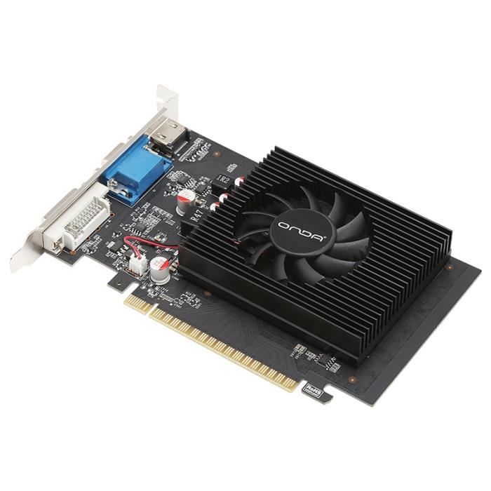 Onda GT730K-2GD3 GPU 2 Go GDDR3 64Bit PC Cartes Graphiques pour PC de Bureau Cartes Graphiques PCI Express 2.0 une Image DiscrèTe -