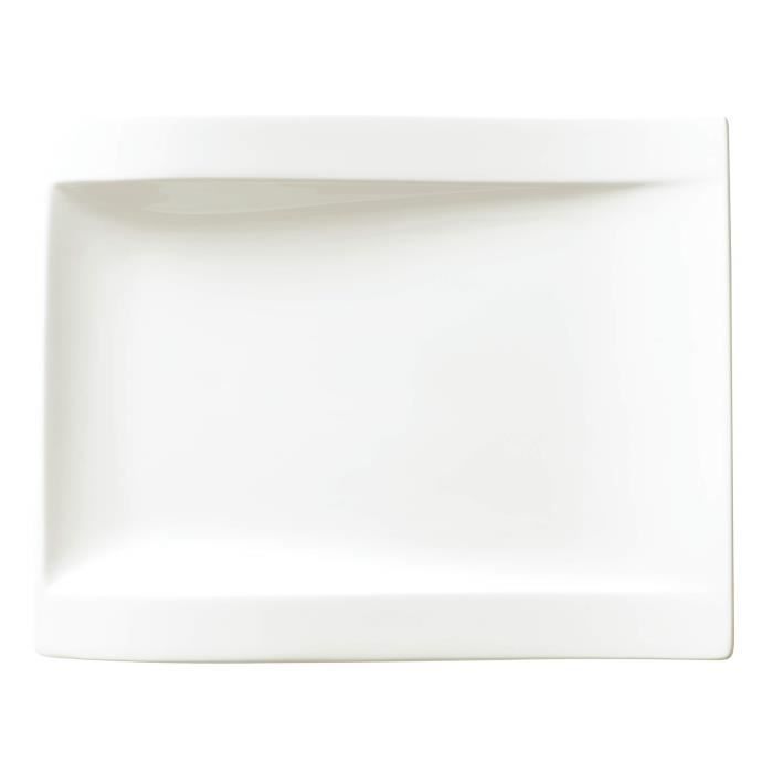 Villeroy & Boch 10-2525-2646 Assiette à Dessert Porcelaine Blanc 31,7 x 23,2 x 7 cm 1 Assiette