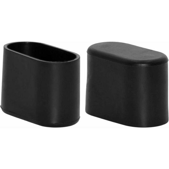 Lot De 4 Embouts De Pied Pour Rameur – Antidérapants, En Plastique, Diamètre 38 Mm – Choix Noir Ou Blanc