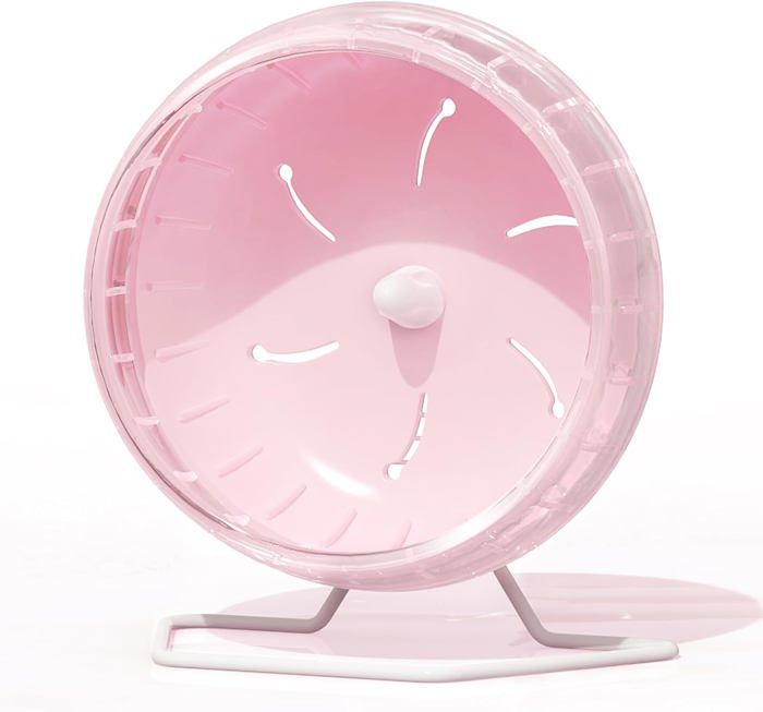 Comparer les prix de Roue de Hamster silencieuse de 6.7 pouces jouets de course dexercice pour petits animaux de compagnie moyen rose