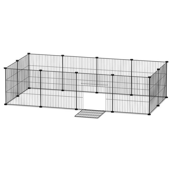 Meilleurs prix pour Lospitch Enclos extérieur Parc pour chiots Enclos extérieur DIY 12pcs 35x35cm ENCLOS - CHENIL