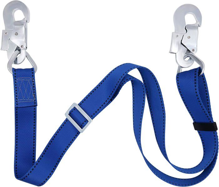 Comparer les prix de Longe de sécurité réglable pour escalade 12 à 18 m avec mousquetons protection contre les chutes.