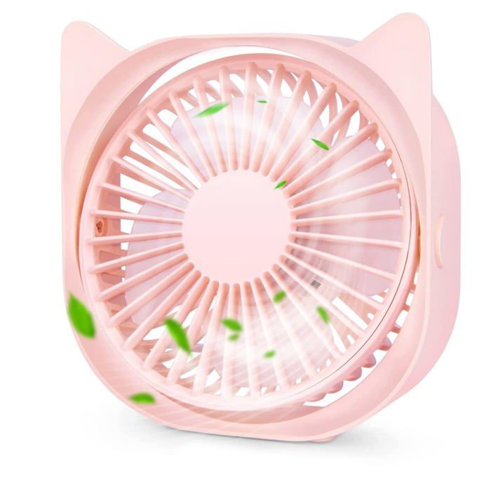 Ventilateur de bureau - AIPERQ - Mini ventilateur USB - 4 pouces - Silencieux - Portable - Aiperq