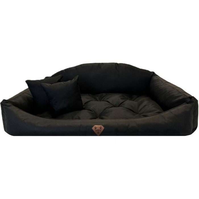 Meilleurs prix pour Lit Pour Chien Shell EDANTI Imperméables Avec Coussins 75x65 Noir