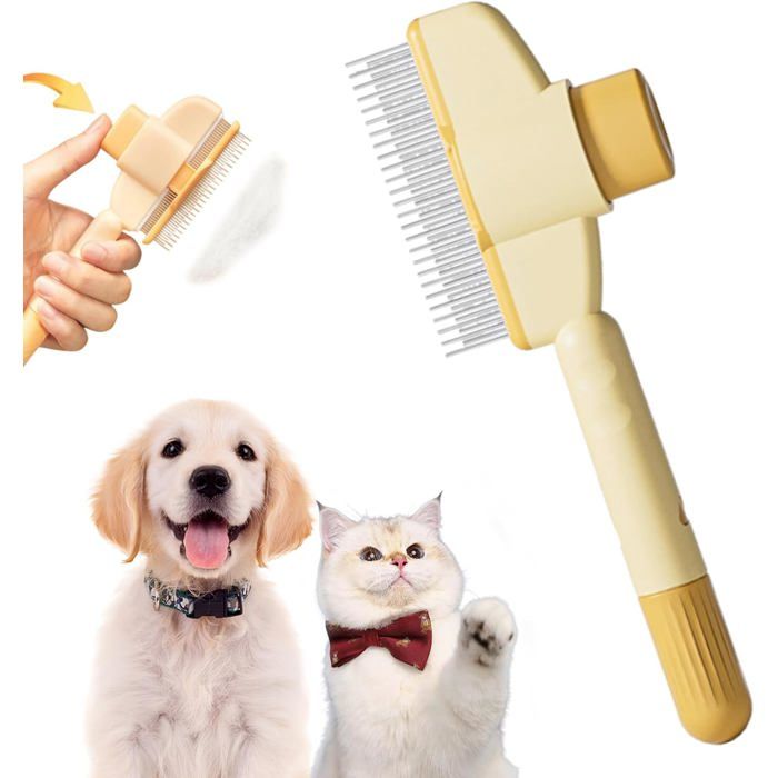 Meilleurs prix pour Brosse Anti-Poils Morts Brosse Chat Royaume FelinSmart Brush Chat Peigne Brosse Pour Chats Brosse Pour Chienélimine Jusqu’à 95%