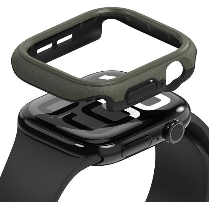 Housse montre connectee - etui montre connectee - coque montre connectee Ringke ONYX APPLE WATCH 10 (46 MM) VERT FONCÃ