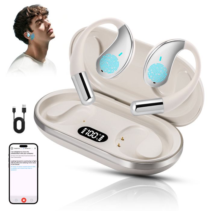Écouteur Traducteur Instantané IA - 134 Langues - Modèle M62 Ai - Réduction De Bruit Active