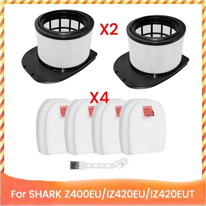 Filtre HEPA en Mousse et Feutre pour Aspirateur Balai Sans Fil pour Shark IZ400EU IZ420EU IZ420EUT Accessoires Pièces de Rechange