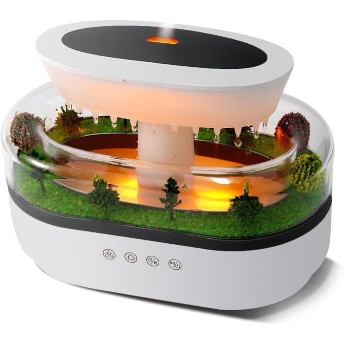 Tiandirenhe Diffuseur de flamme, diffuseur d'huiles essentielles, humidificateurs avec effet de