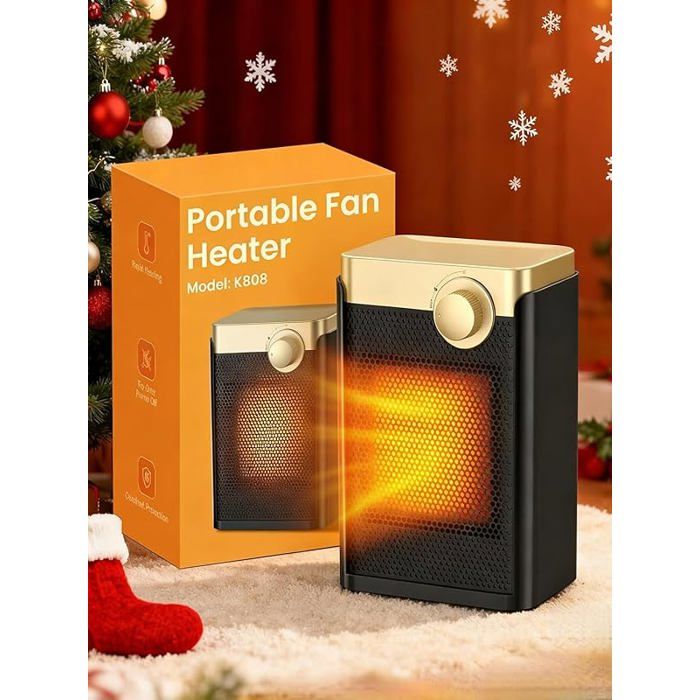 Chauffage D'appoint - Chauffage Electrique Economique Chauffage Soufflant Ptc Radiateur Soufflant Ceramique Avec Telecommande 4 Modes 90 Oscillation Protection Multiple 92266866