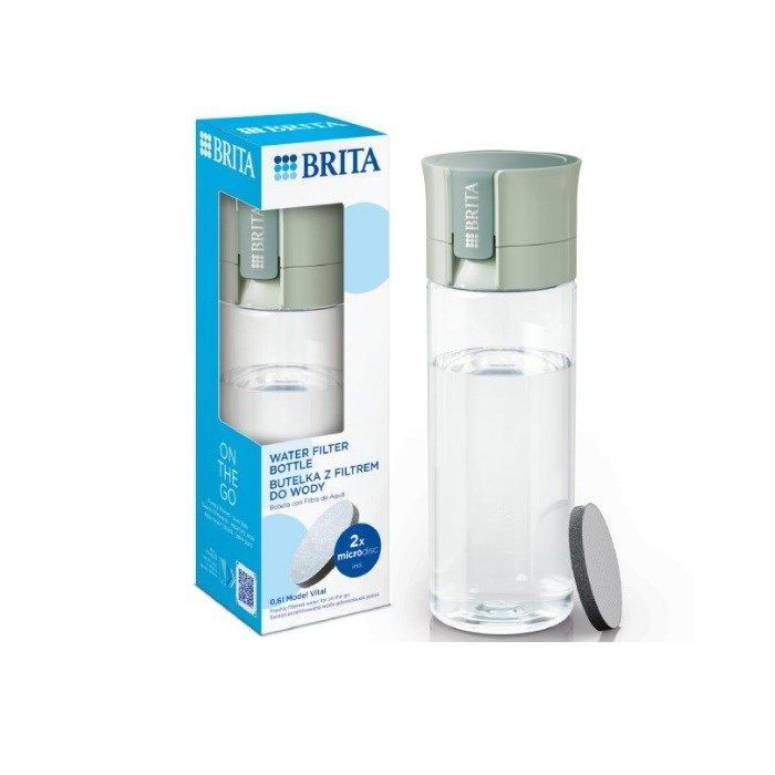 Carafe filtrante - BRITA - Vital Filterflasche - 06 l - Couleur Pastellgrün - Filtre remplaçable