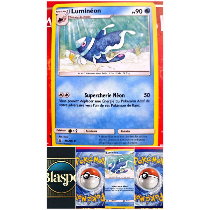 Carte Pokémon Luminéon 40/236 – Version française – Carte à l’unité
