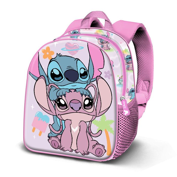 Sac à Dos - KARACTERMANIA - 3D Elite - Lilo et Stitch (couple) - Rose - Maternelle