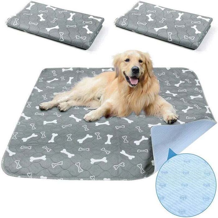Tapis dentraînement pour chien - PZCC - Réutilisable - Lavable en machine - 120x90 cm - Super absorbant - Étanche