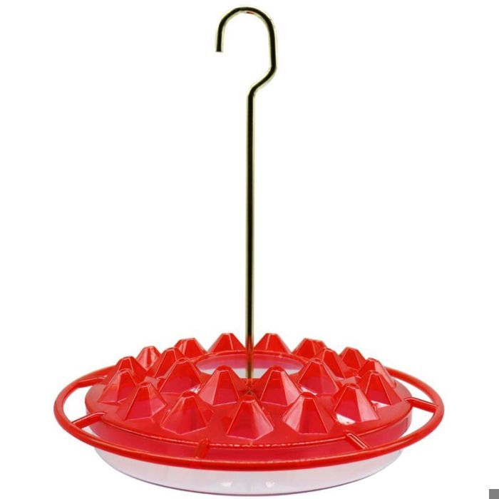 Mangeoire pour Colibris Suspendue Abreuvoir Amovible Anti-Fuite avec Crochet Parcs Jardins (Rouge) .
