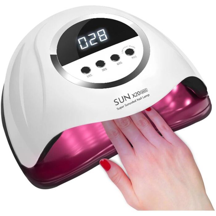 Lampe à ongles UV LED 320 Wlampe professionnelle pour séchage de vernis à ongles avec 72 perleslampe à ongles UV avec 4 réglages