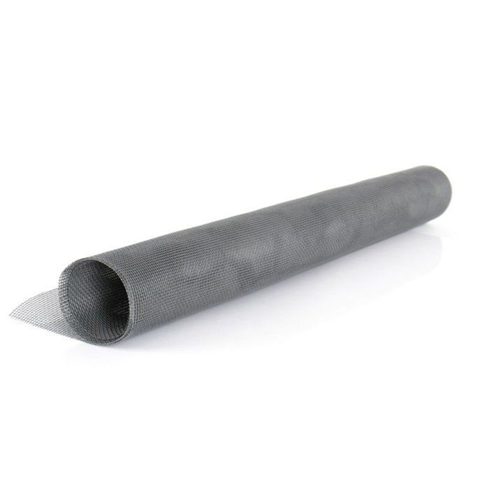 Rouleau Toile Moustiquaire PVC - 1.40x10m gris anthracite - Anti-tâches ajustable