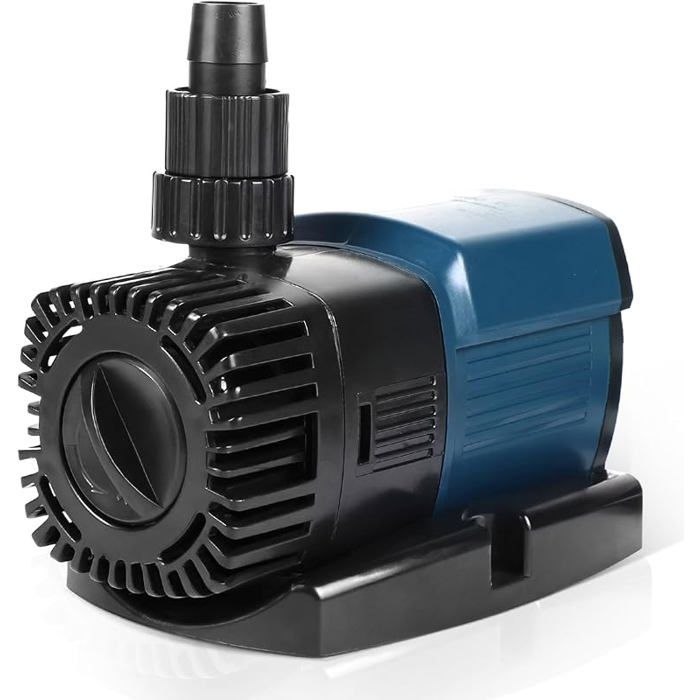 Pompe Bassin Exterieur 18W 2800L/H Pompe à Eau Filtre Bassin Exterieur Max. 3M Câble 10M Filtration Bassin 18W 2800L/H