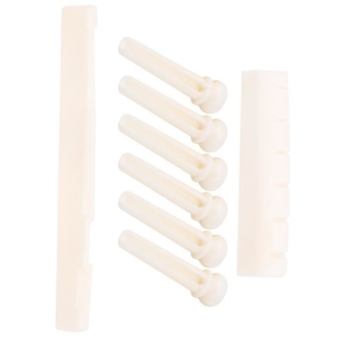 Kit Sillets Banjo 5 Cordes En Os De Bœuf - Écrous Remplacement High Sustain