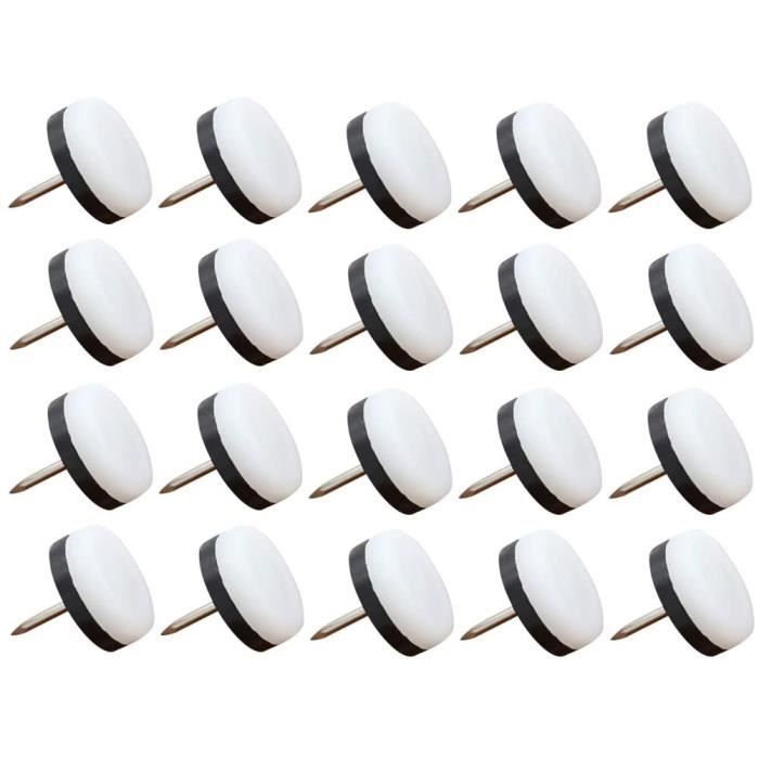 100 Pattini Rotondi Da Inchiodare Ø13mm – Per Sedie E Mobili In Legno - 4