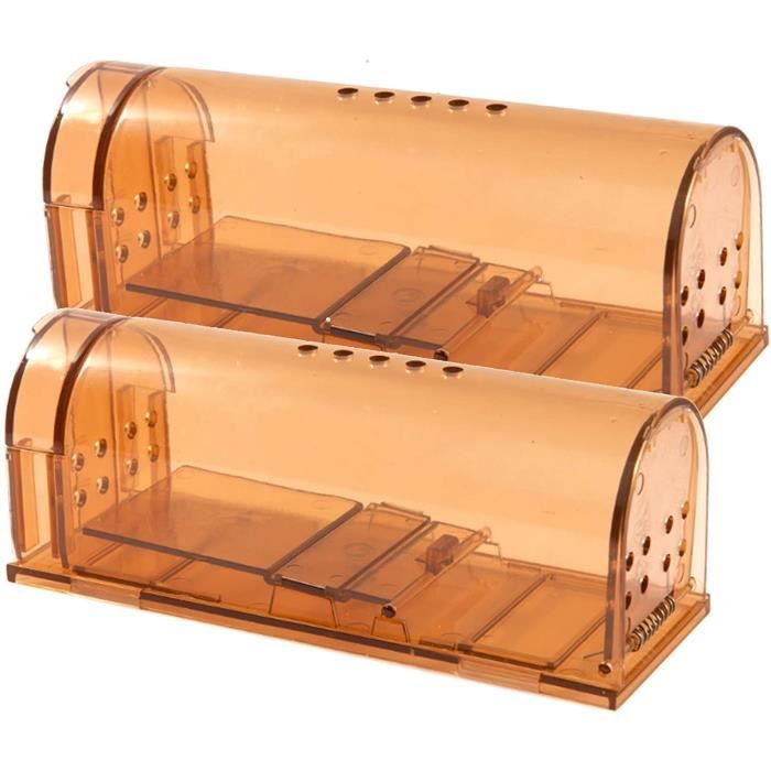 Dokeno 2pz Piege a Souris, Piège à Rats et Souris, Piege Souris Vivante, Piège à Rats, Piege a Rat Intérieur & Extérieu, Trappe Sourisne pour Cuisine, Jardin, Contiennent Pas d'appât pour Rongeurs