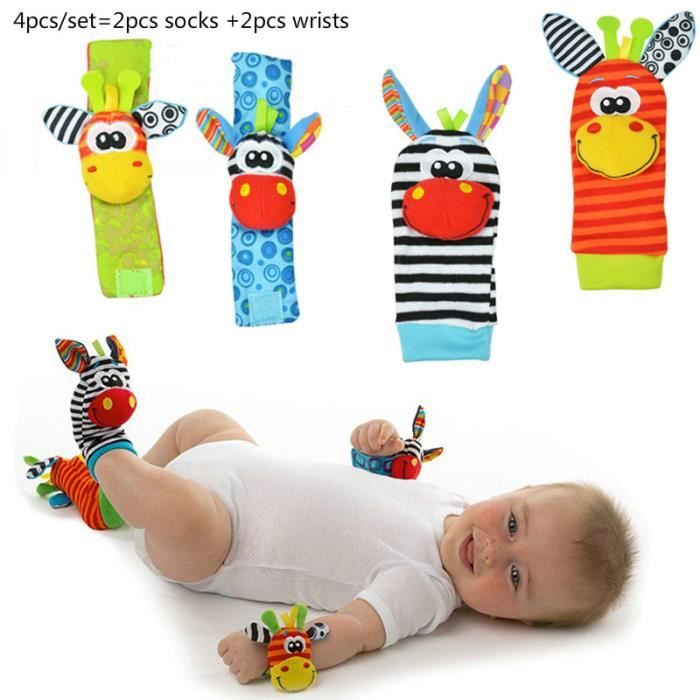 Bébé hochet chaussettes jouets 3-6 à 12 mois fille garçon jouet d