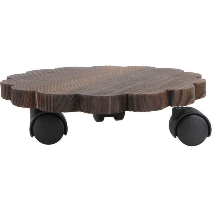 Chariot Rond Robuste 58,4 Cm – Charge 200 Kg, Roulettes 360° Intérieur/Extérieur