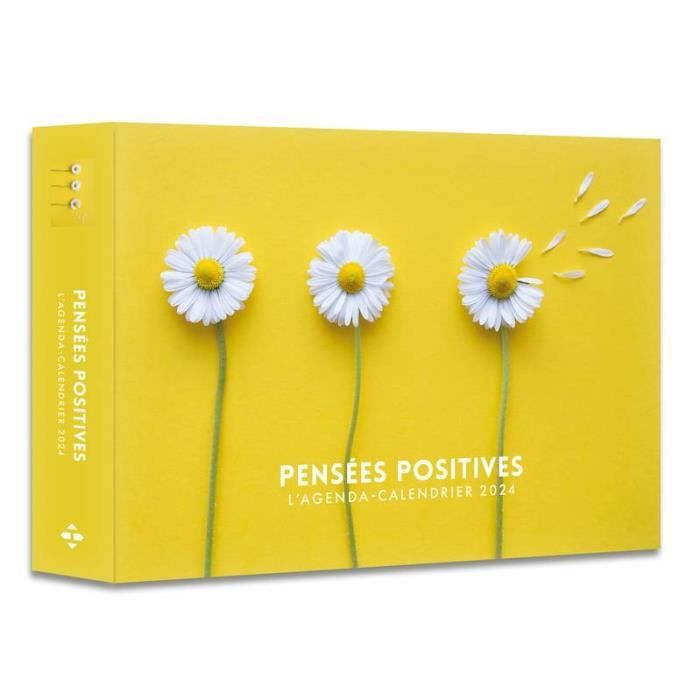 Agenda Calendrier Pensées positives 2024 Cdiscount BeauxArts et