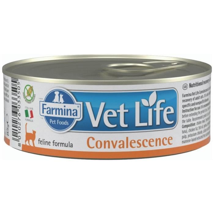 Comparer les prix de Pâtée - FARMINA - VET LIFE CAT CONVALESCENCE - Chat Adulte - 85g