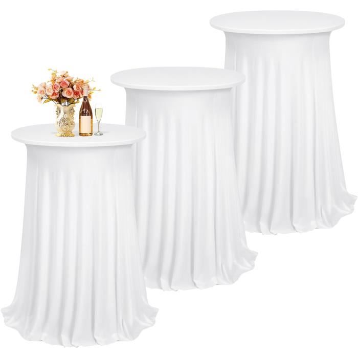 LIFEDX Housse Mange Debout Table de Bar Nappe Mange Debout Protection