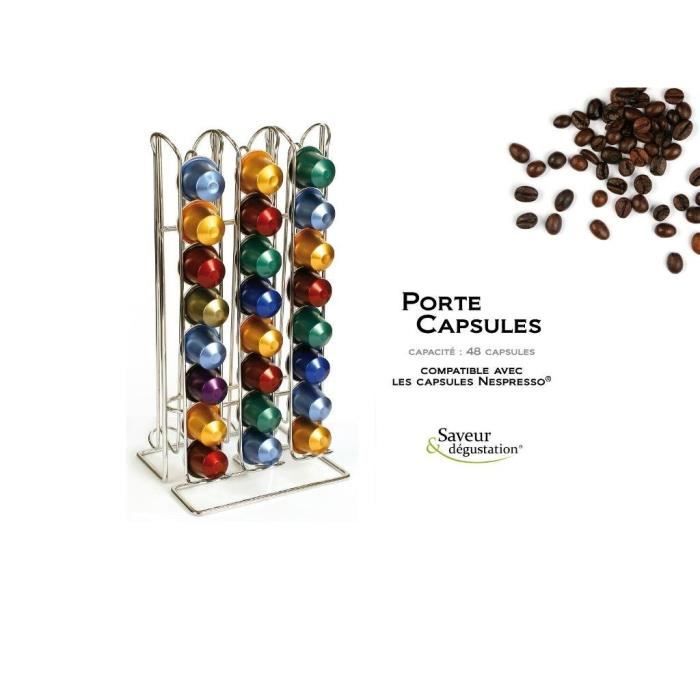 TAVOLA SWISS - Porte capsules distributeur - Nespresso - 40 capsules