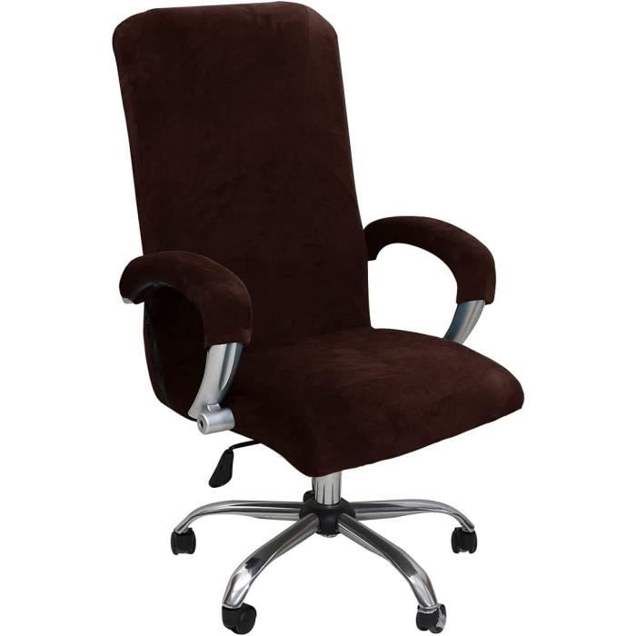 Housse De Chaise De Bureau Extensible Imprimée - Protection Élégante Pour Fauteuil Pivotant Et Gaming
