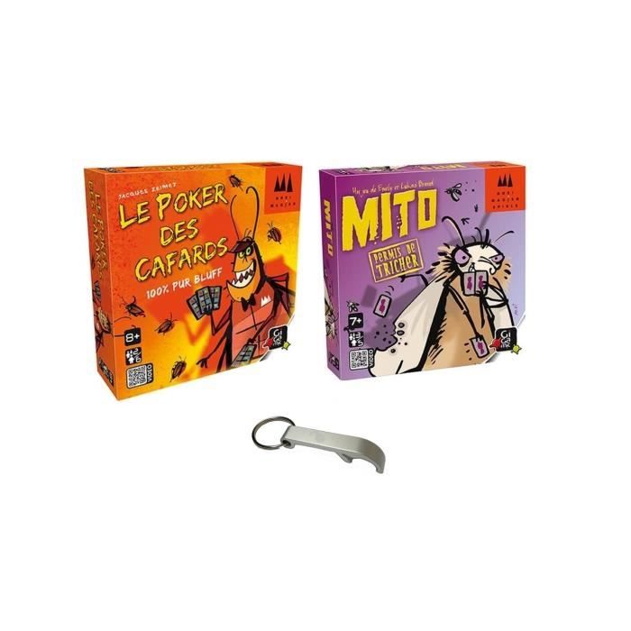 Jeux De Société Mito + Le Poker Des Cafards + 1 Décapant Blumie - Jeux De Cartes, Bluff, Triche Autorisée, Ambiance