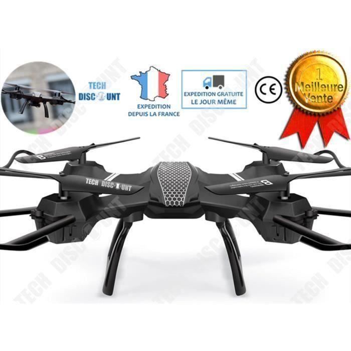 Drone enfant avec caméra HD - Noir - Télécommandé - 120m de portée