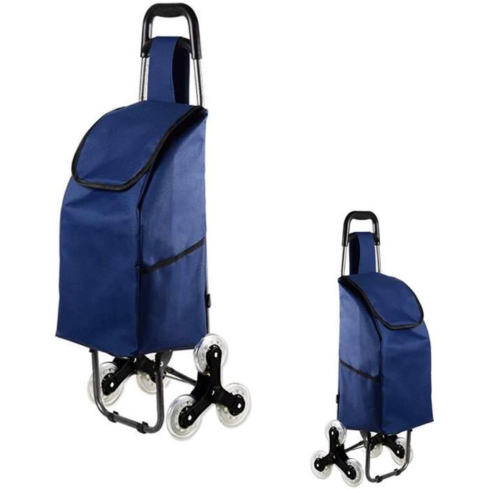 Chariot De Courses 2iX 3 Roues – Compartiment Isotherme 40L – Pliable Et Transformable En Sac à Dos – Charge Max 40kg – Noir - 6