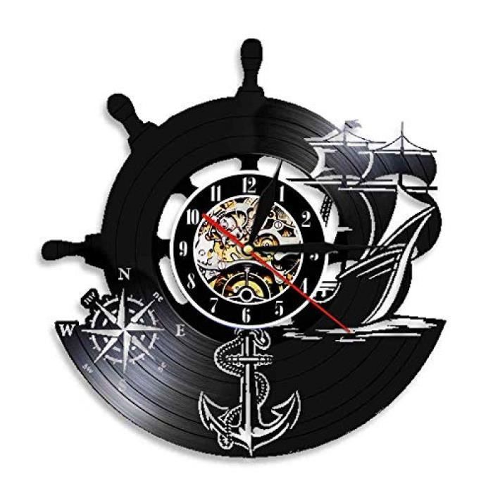 Horloge murale thème océan horloge domestique décor salon décorative