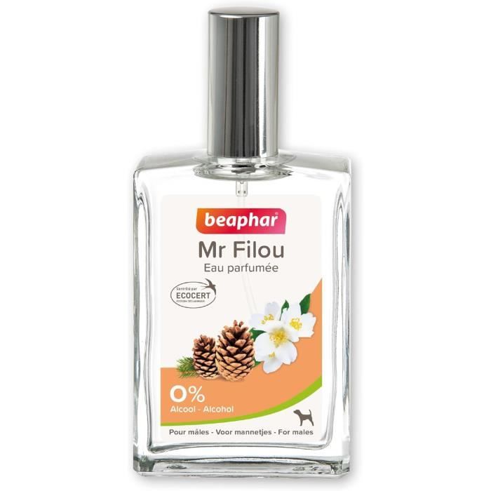Parfum - BEAPHAR - Mr FILOU - Eau Parfumée ECOCERT - 50 ML - Pour Chien Mâle