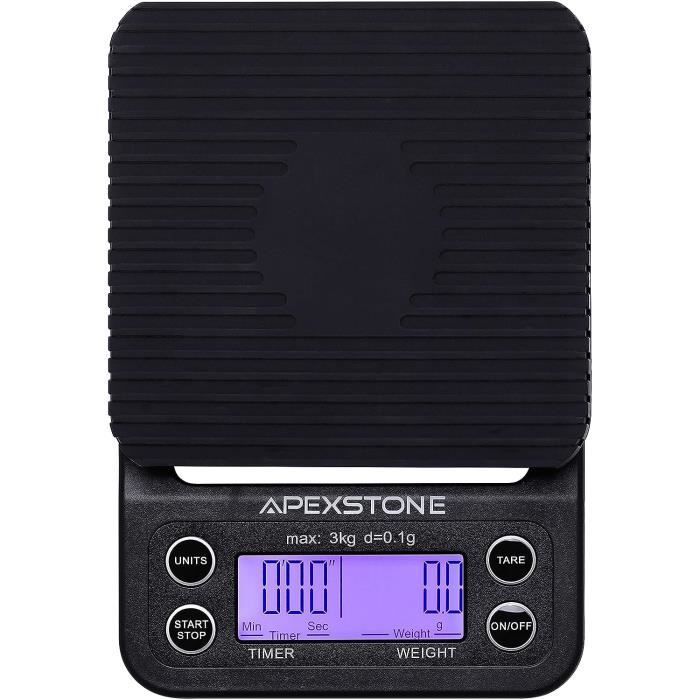 Balance À Café Numérique, Balance De Cuisine Rechargeable Avec