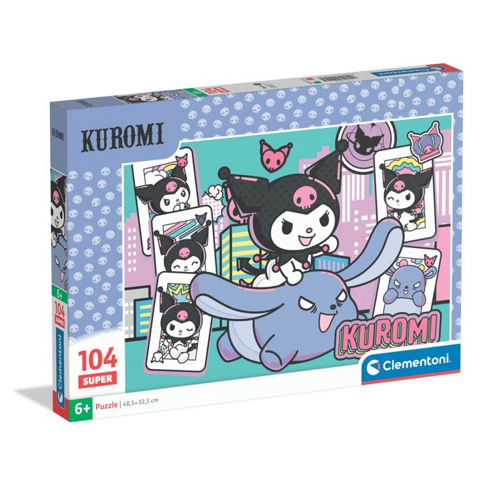 Puzzle 104 pièces -  Clementoni - Kuromi - Puzzle Enfant - Dès 6 ans - Pièces Super