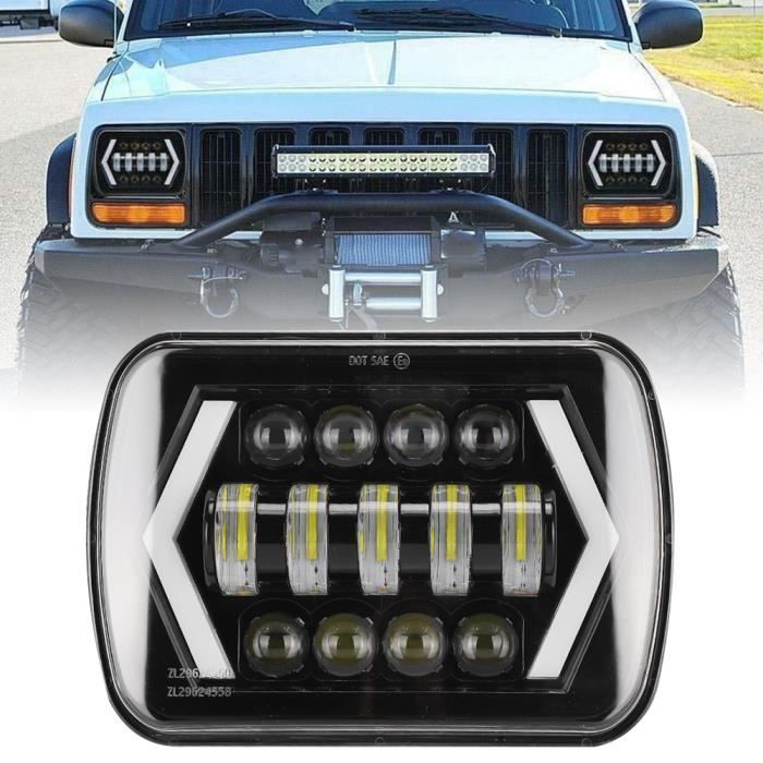 210W 6000K 21000LM H4 LED Phare IP67 Phare Fit pour Jeep Cherokee XJ 12-24V auto feux