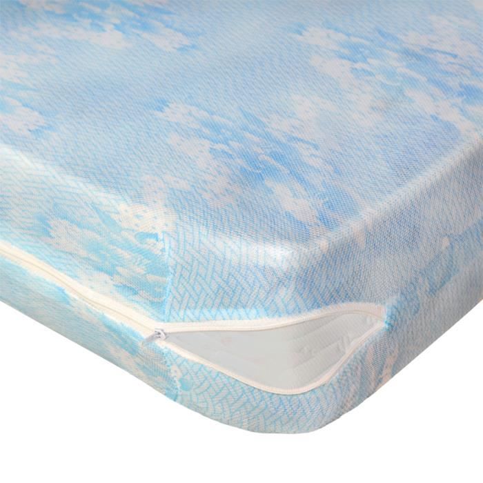 Protection literie extensible 90 x 190 cm - Blanc - Polyester Protection literie extensible 90 x 190 cm - Blanc - Polyester