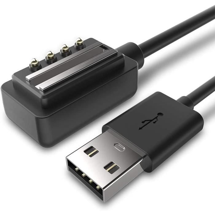 Câble De Charge Magnétique Pour Montre Suunto - 100 Cm - Compatible 9, Spartan, D5 - 6