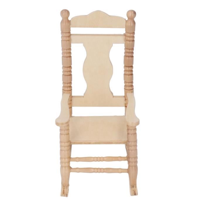 Ancien Fauteuil à Bascule En Plastique Vintage - Mobilier Pour Poupée - Jouet