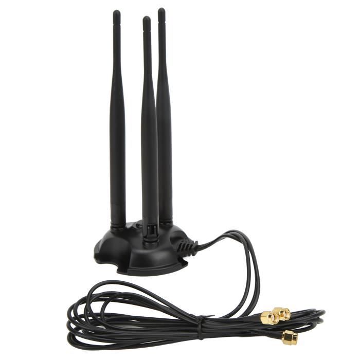 Antenne Télescopique Okuyonic - Gain élevé 2.15dBi, Fréquence 70-1000MHz, Connecteur SMA, 10W Max