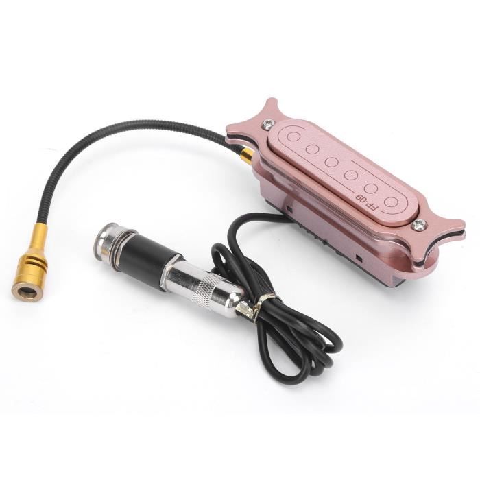 Micro Pour Guitare Acoustique Et Classique - Installation Facile Dans La Rosace, Plug & Play, 38" à 41"