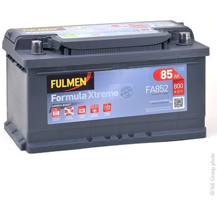 Batterie voiture FA852 12V 85Ah 800A - Batterie(s) - EA852 ; FA852 ; TA852  - Cdiscount Auto