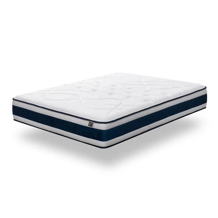 Matelas en mousse Kuo Dream - 100x200 cm - Mémoire de forme - Renfort lombaire - Oeko-Tex 100